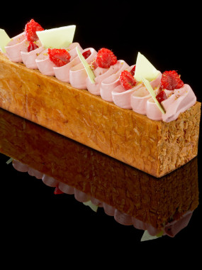 Millefeuille framboise pistache 4 pers